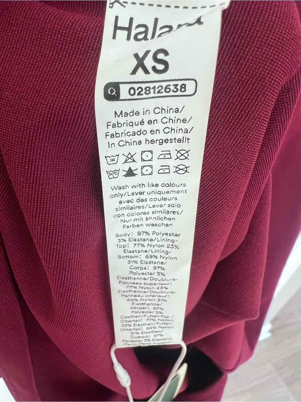 Halara Workwear Midi Sheath Dress Notched V Neck Berry XS NWT - Picture 6 of 8